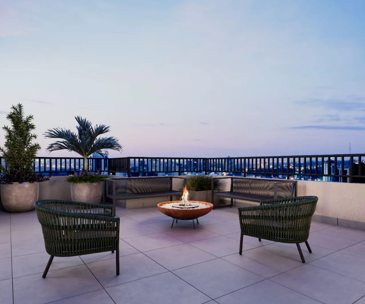Fire place — área de estar aconchegante Auge Panamby